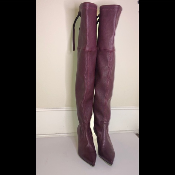 Stuart Weitzman Natalia Leather Over The Knee Boot - Picture 3 of 9